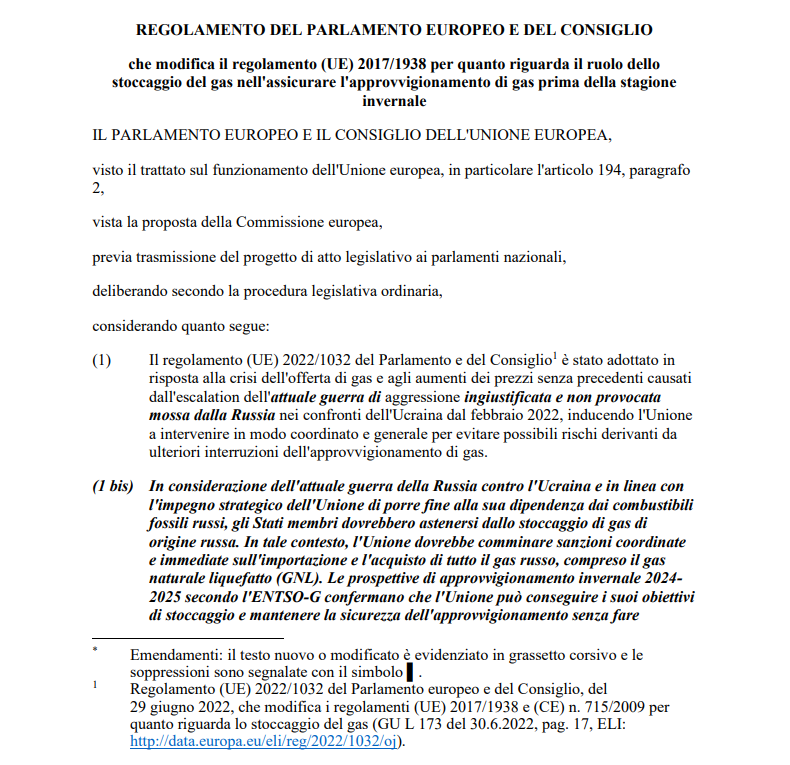 Gas russo, Parlamento UE chiede stop immediato